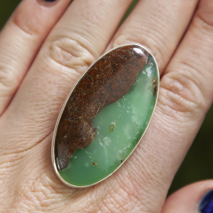 Huge Australian Chrysoprase Ring