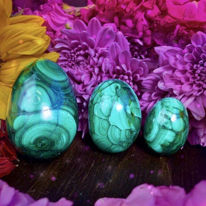 Feminine Healing Malachite Eggs