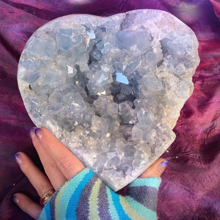 Huge Celestite Heart