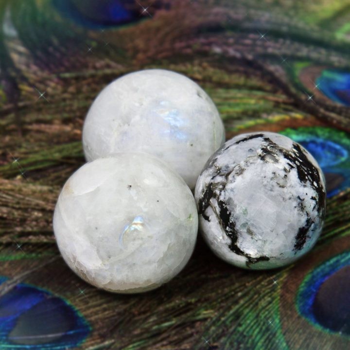Moonstone Meditation Spheres