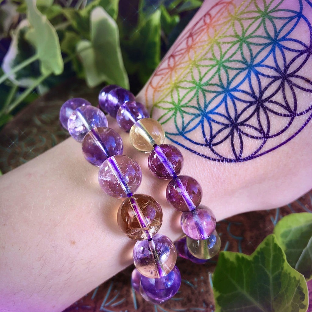 Tucson Unpacking AAA Grade Ametrine Bracelets for clarity and balance