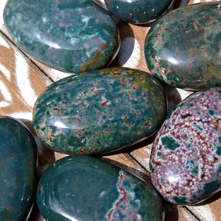 Ultimate Healing Bloodstone Palm Stones