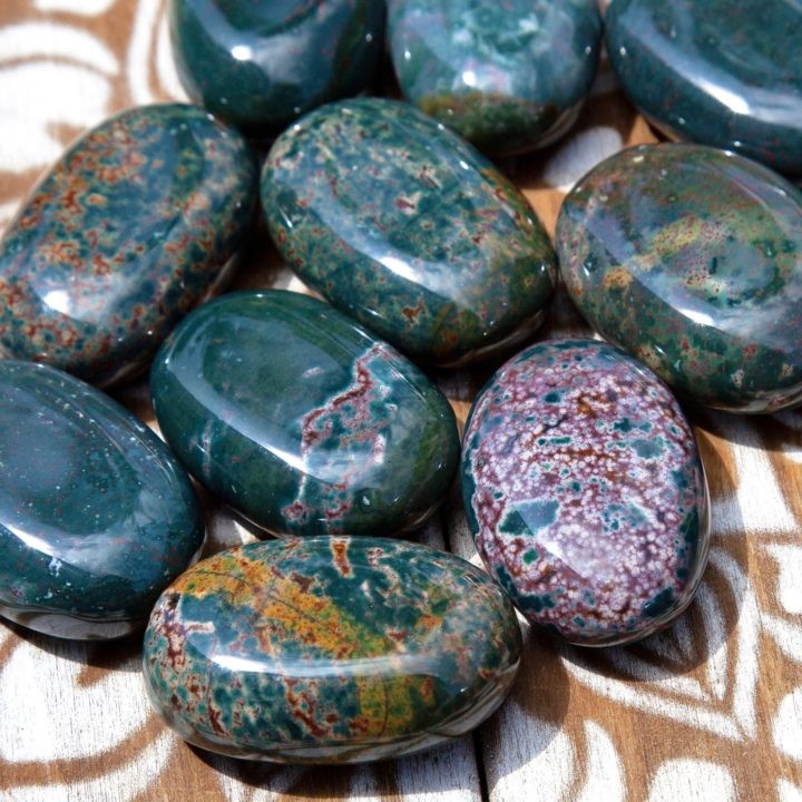 Ultimate Healing Bloodstone Palm Stones