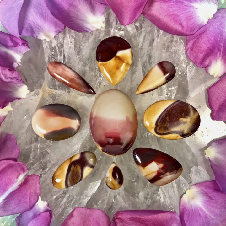 Youthful Beauty Brecciated Mookaite Jasper Cabochons