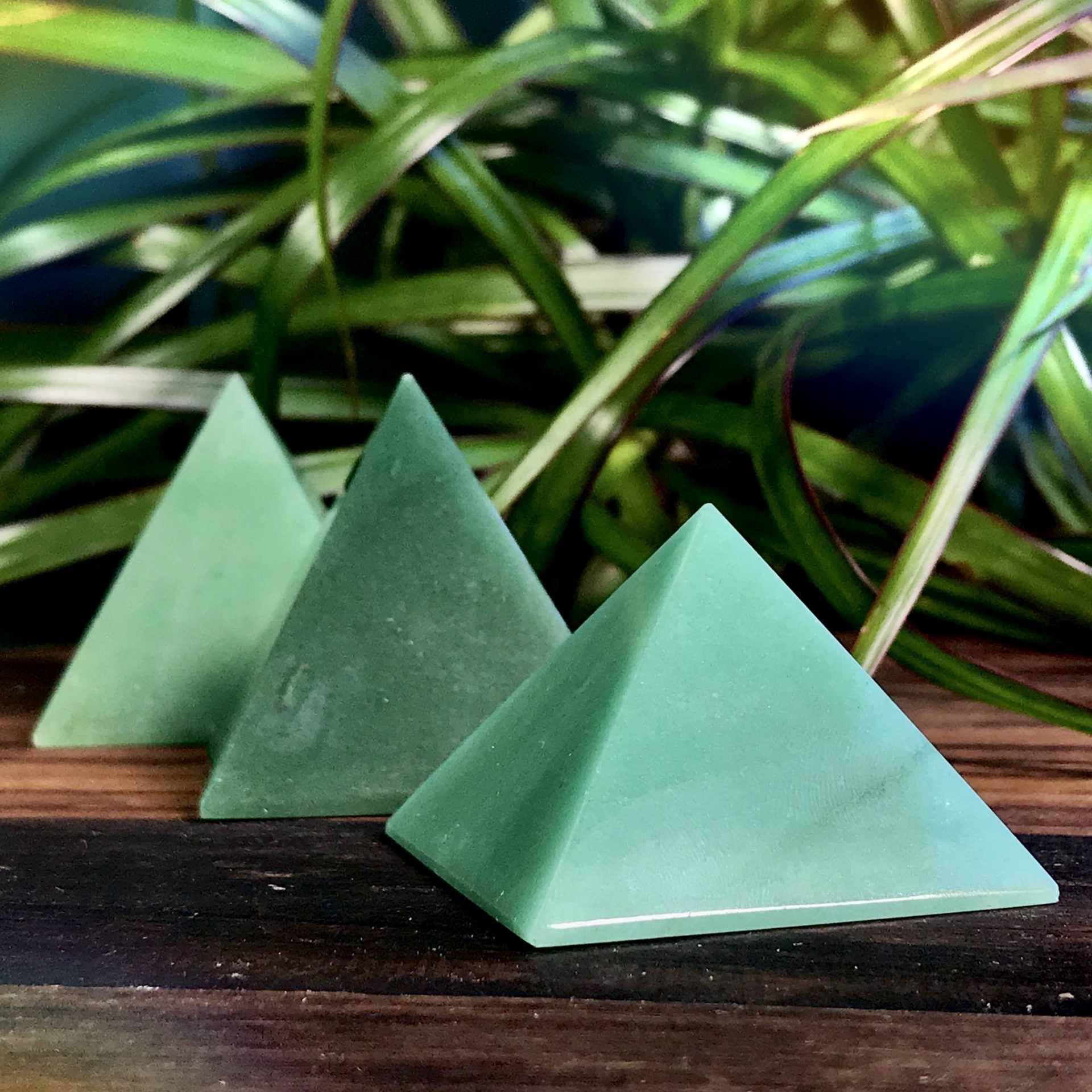 Green Aventurine Growth and Abundance Pyramids