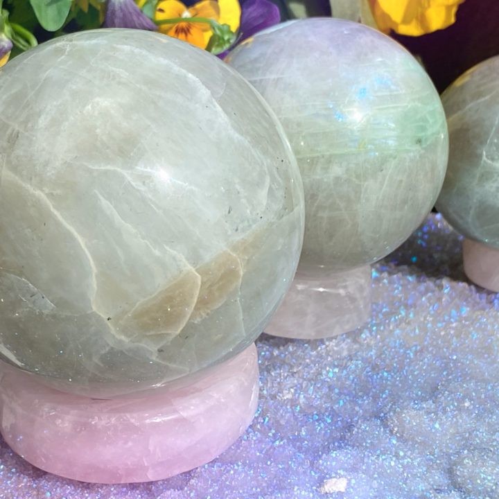 Rose Quartz Universal Love Sphere Stands