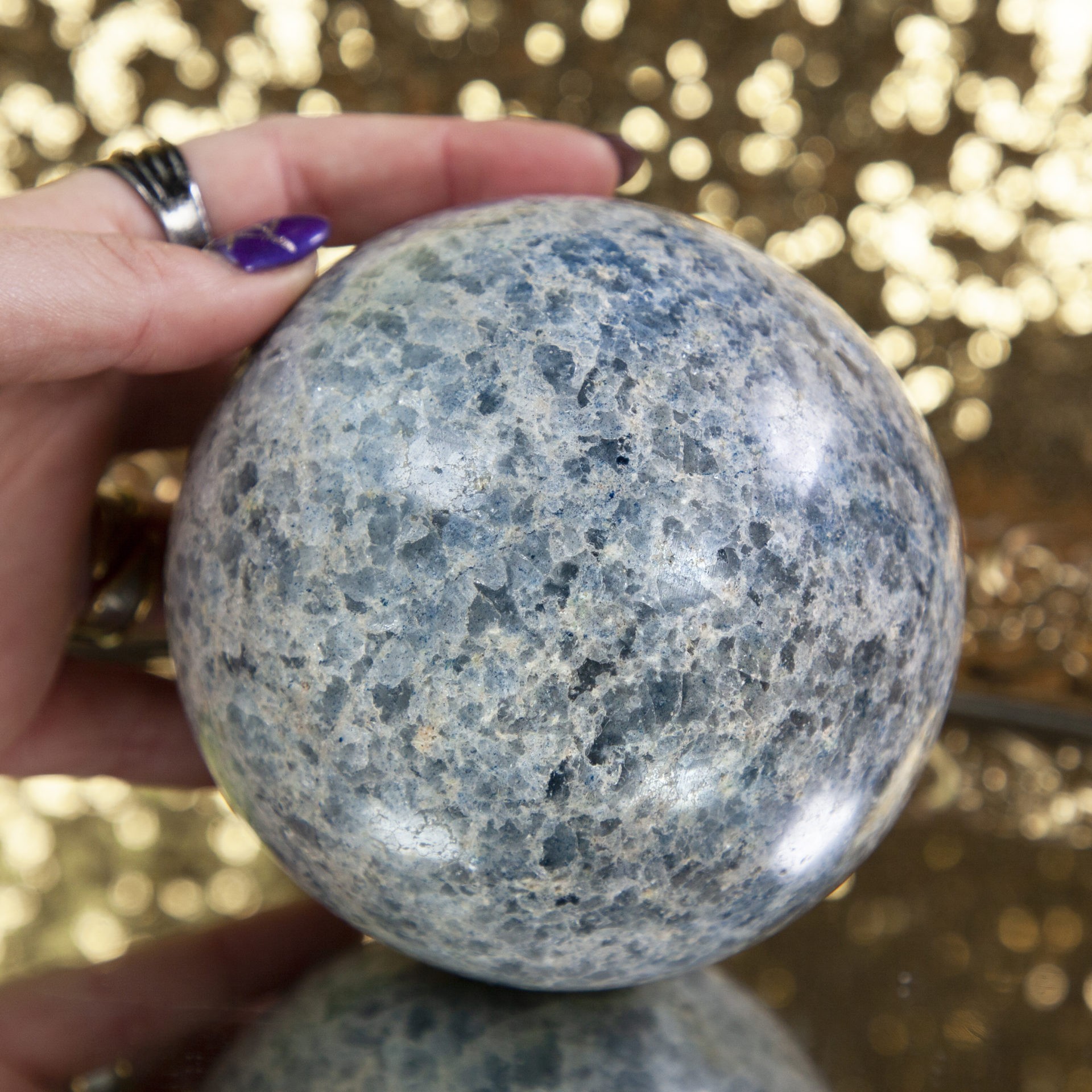 Gemstone Sale: Blue Quartz Sphere