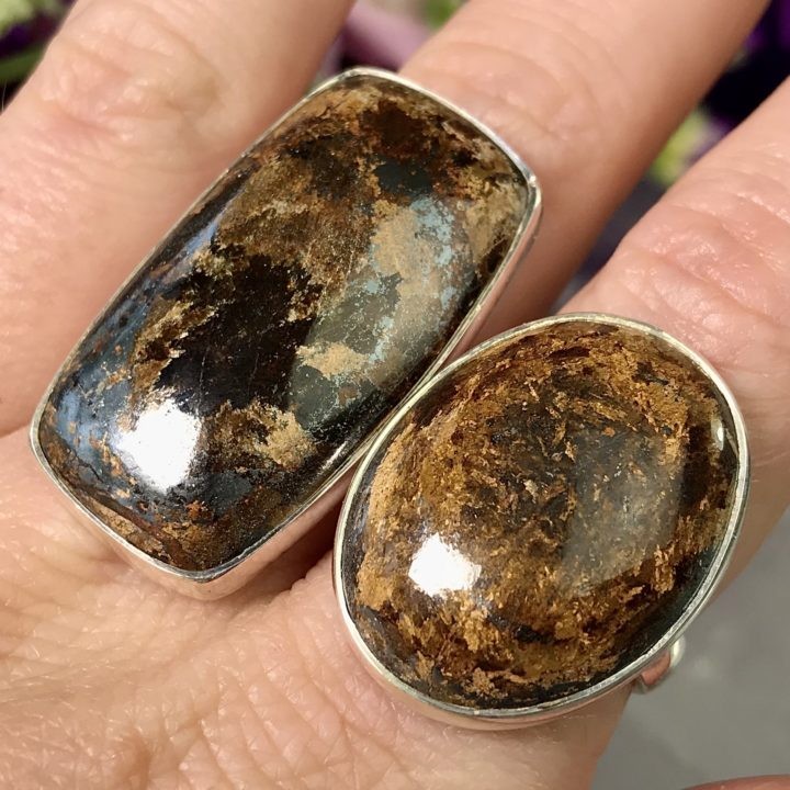 Bronzite Releasing Rings