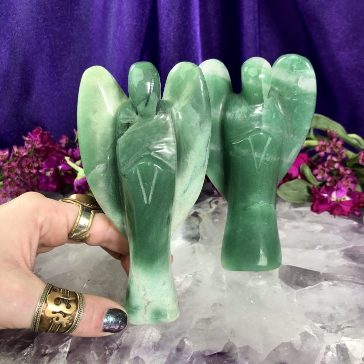 Green Aventurine Angels