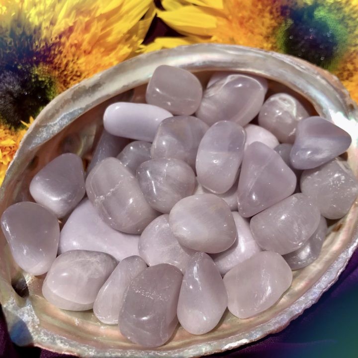 Tumbled Lavender Fluorite