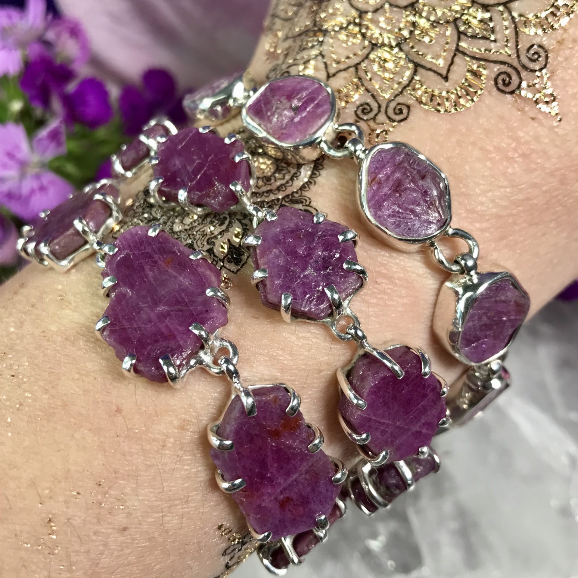 Natural Ruby Record KEeper Bracelets 1of3 05 29