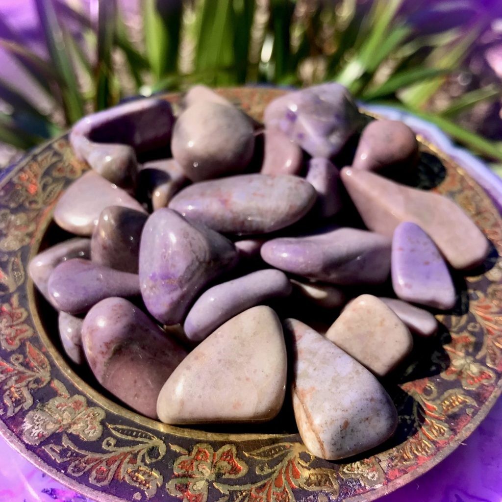 Tumbled Purple Jade for peace and a spontaneous dose of joy