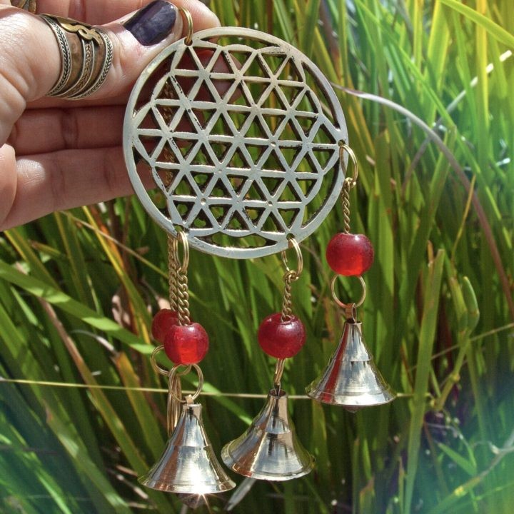 Brass Flower of Life Chimes