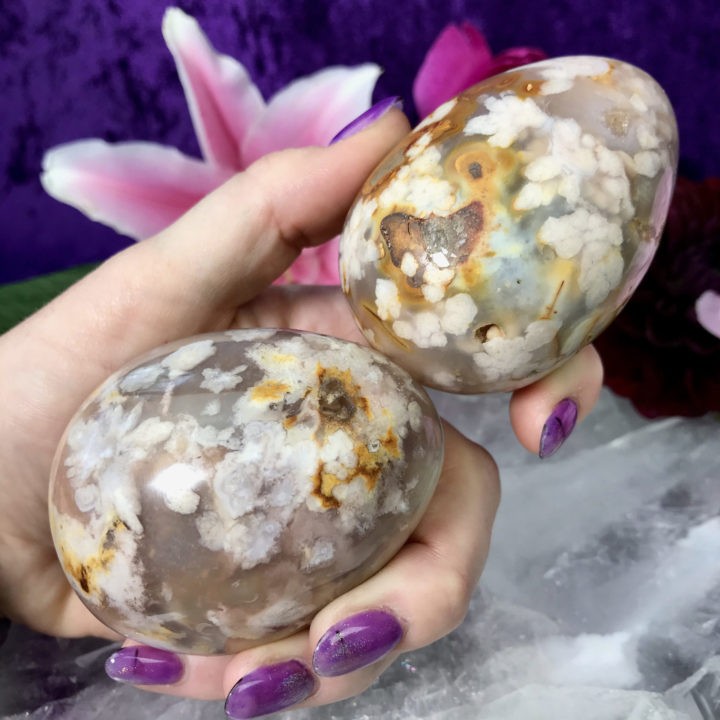 Flower Agate Eggs