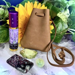 Healing Medicine Bag with Stone Ste and Master Healer Perfume