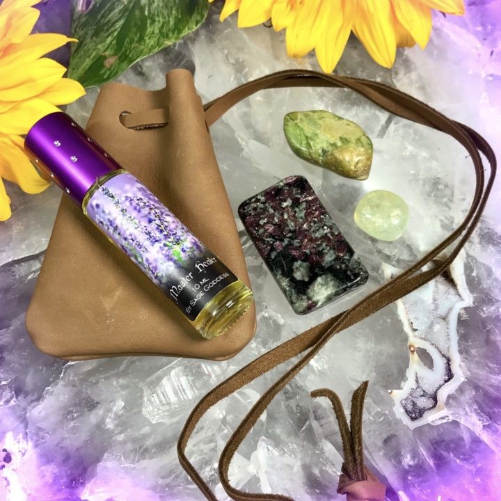 Healing Medicine Bag with Stone Ste and Master Healer Perfume