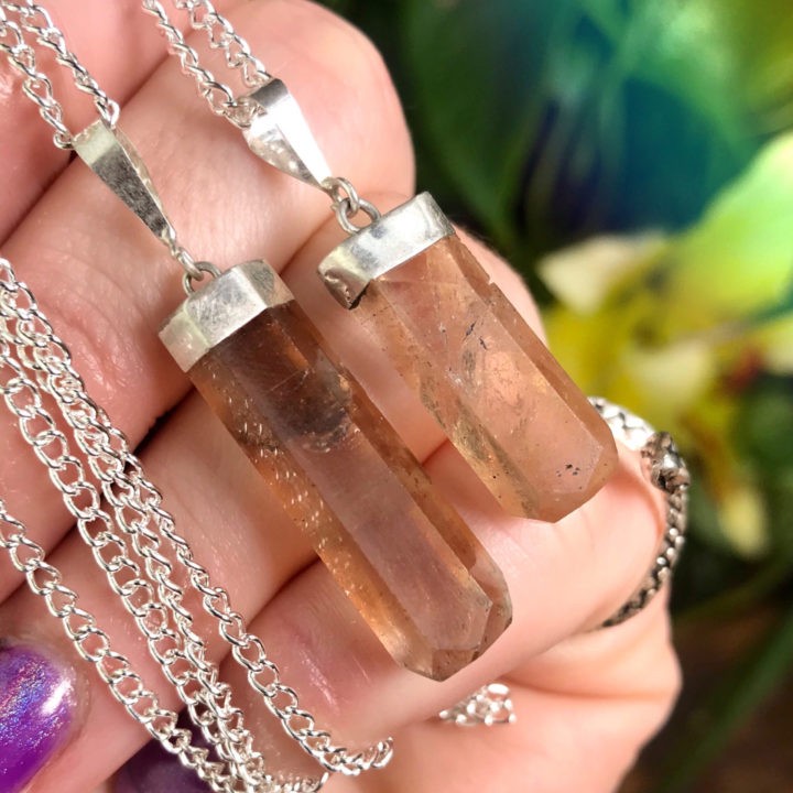 Champagne Topaz Strength Pendants