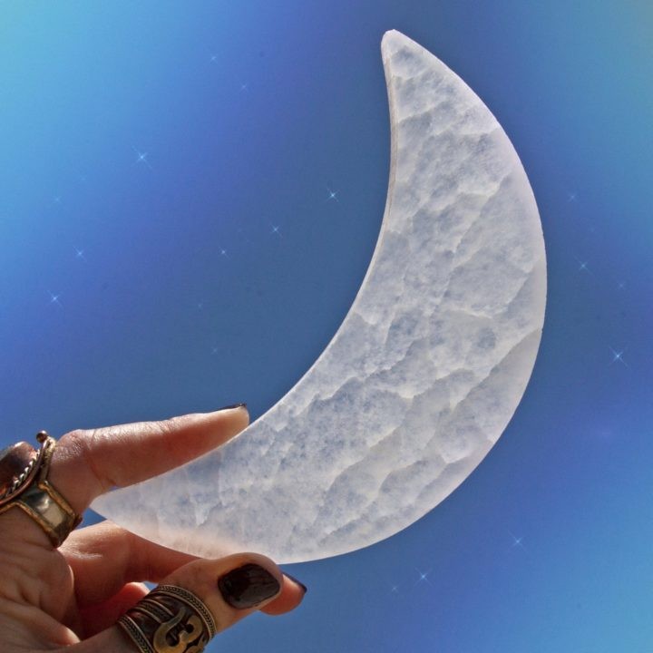 Large Selenite Moons