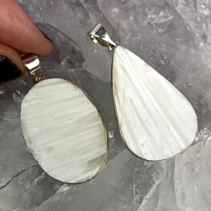 Scolecite Pendants