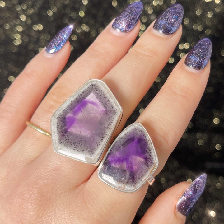 Trapiche Amethyst Ring