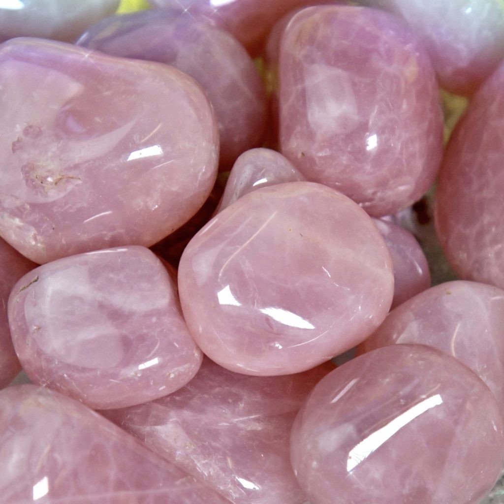 Tumbled Blue Rose Quartz for heart healing and peace