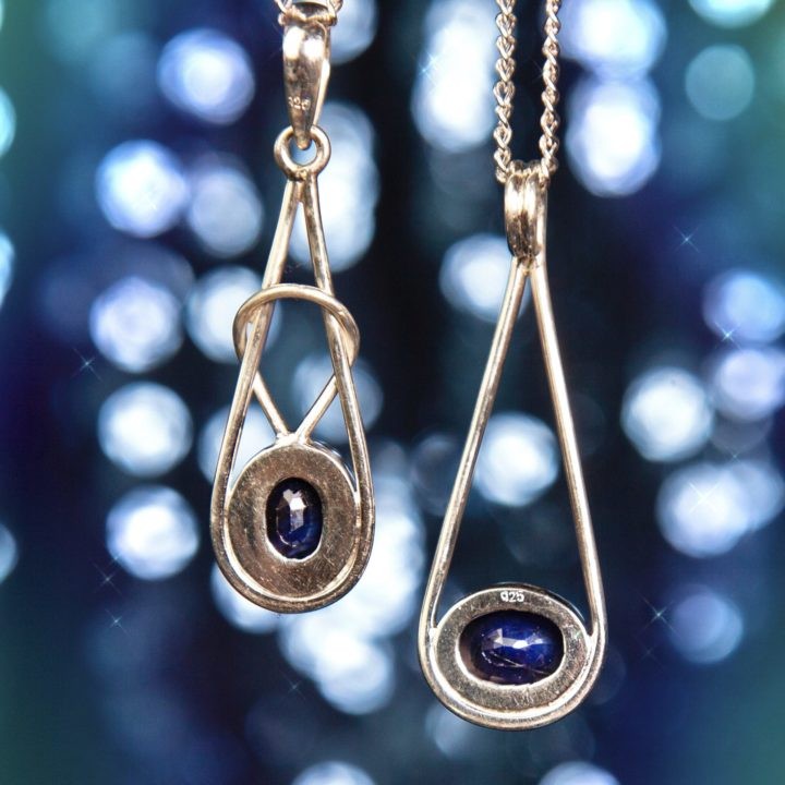 Wise Sage Sapphire Pendants