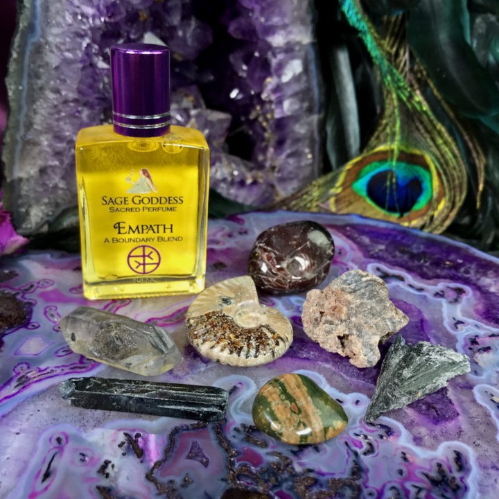 Empath Protection Perfume and Stone Set