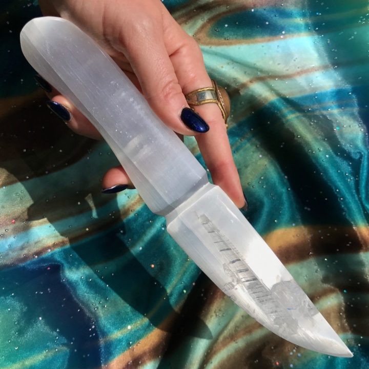 Peace and Clearing Selenite Athames
