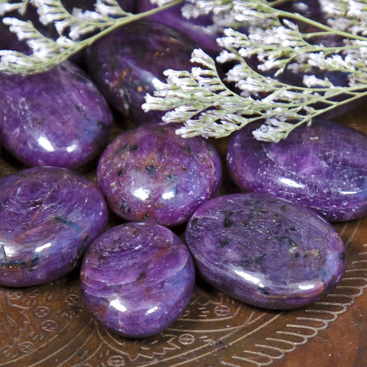 Ruby Love and Life Force Palm Stones