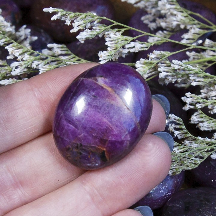 Ruby Love and Life Force Palm Stones