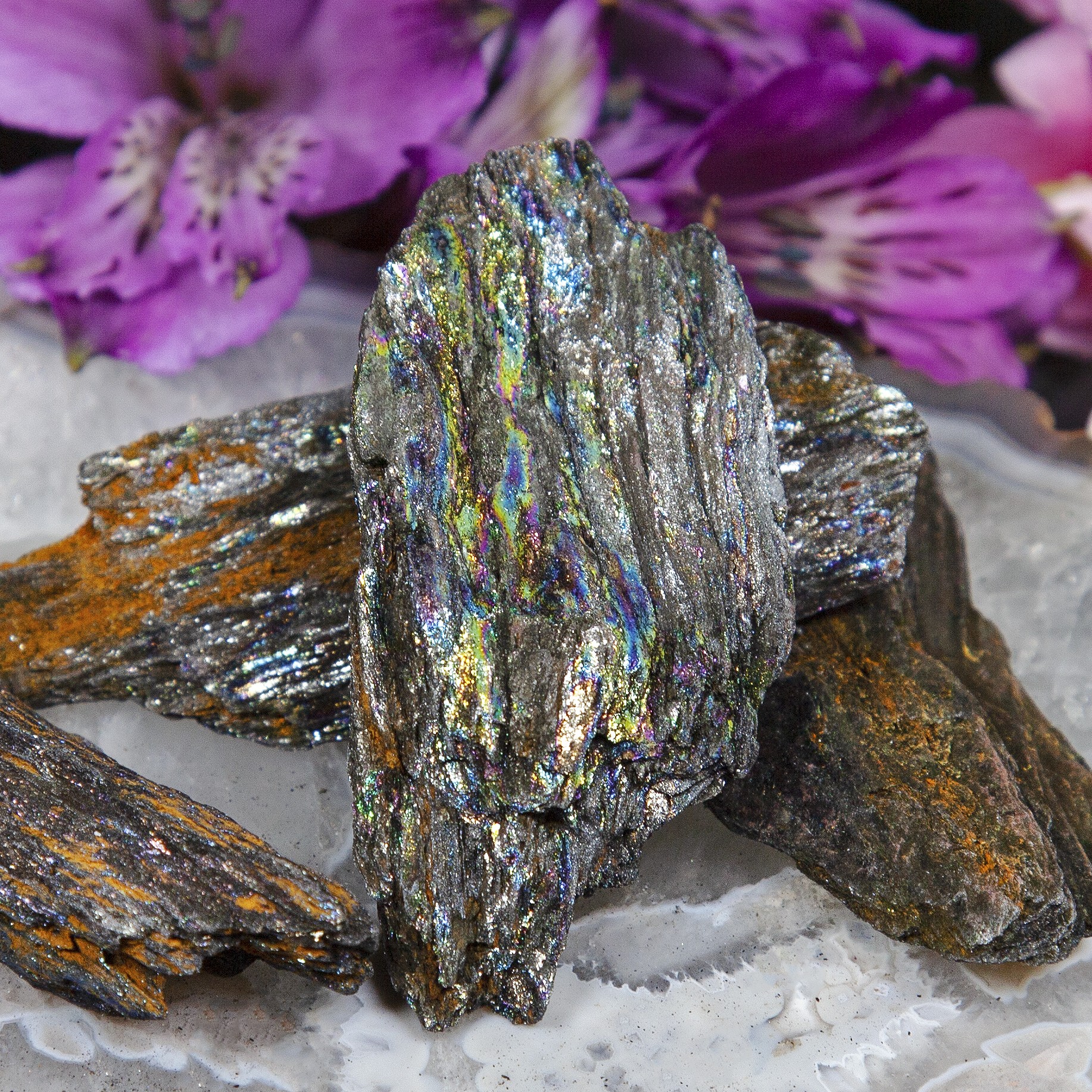 Natural Rainbow Hematite for peace, grounding, and alignment