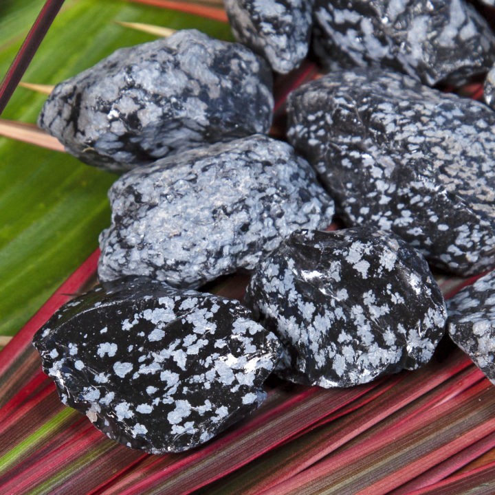 Natural Snowflake Obsidian