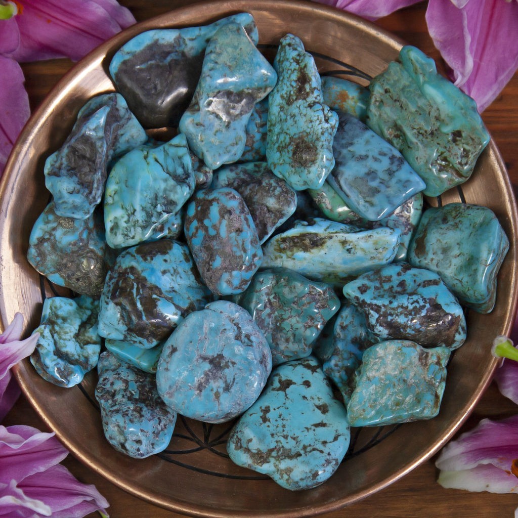 Home Shop Gems & Minerals Polished Turquoise Slices for higher truth