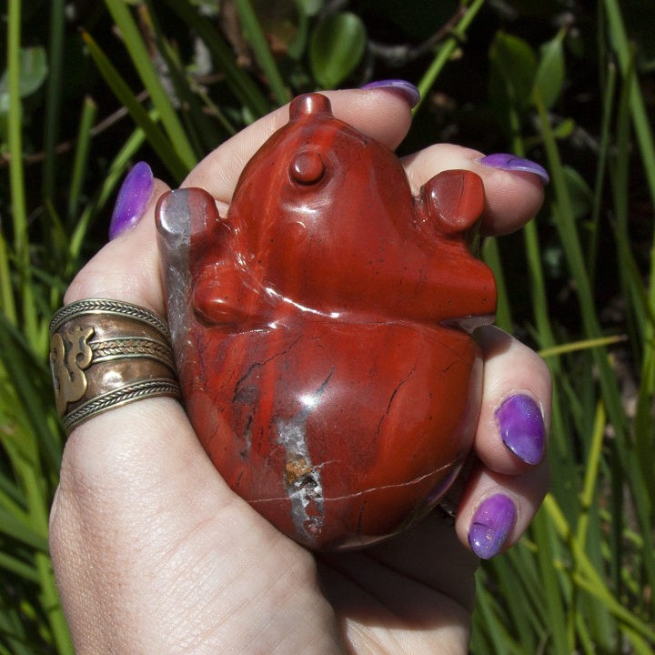 Red Jasper Warrior Anatomical Hearts
