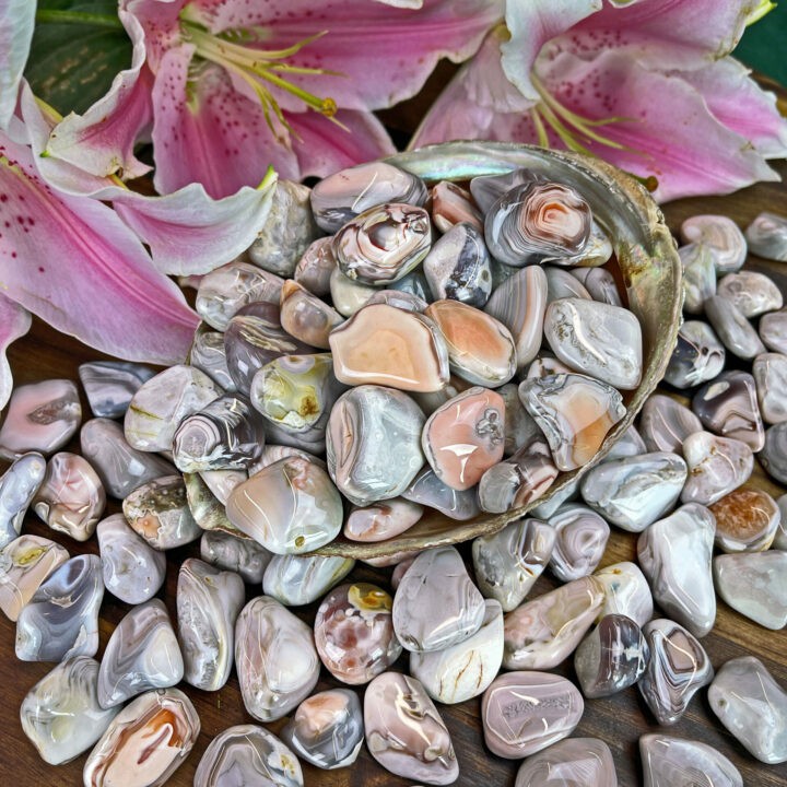 Tumbled Pink Botswana Agate