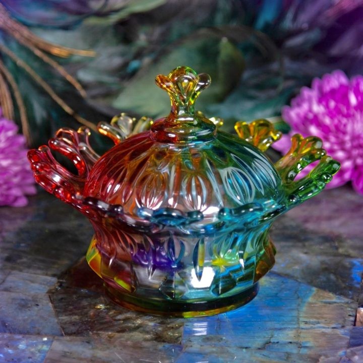 Limited Edition Assorted Crystal Collection in Candy Dish