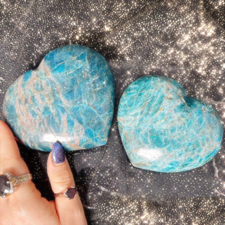 Blue Apatite Heart