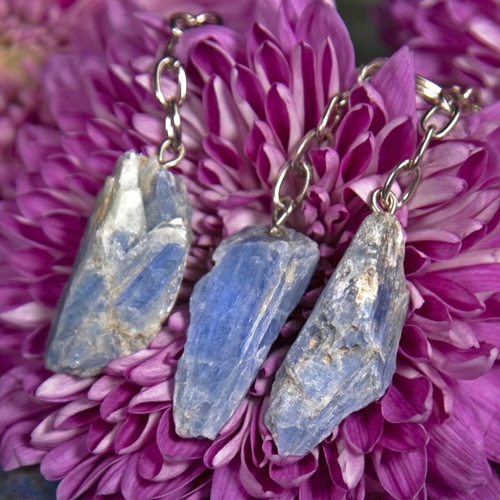 Divine Alignment Blue Kyanite Keychains