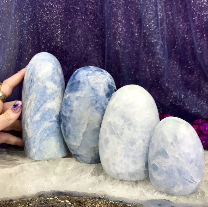 Blue Calcite Pillars