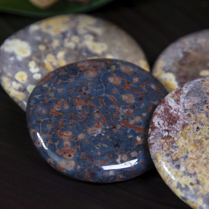 Leopardskin Jasper Channeling Palm Stones