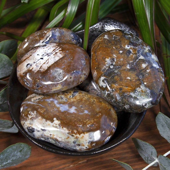 Yellow Opal Solar Power Palm Stones