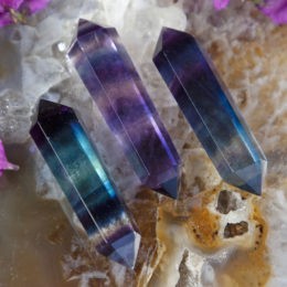 Double Terminated Fluorite Dharma Wands