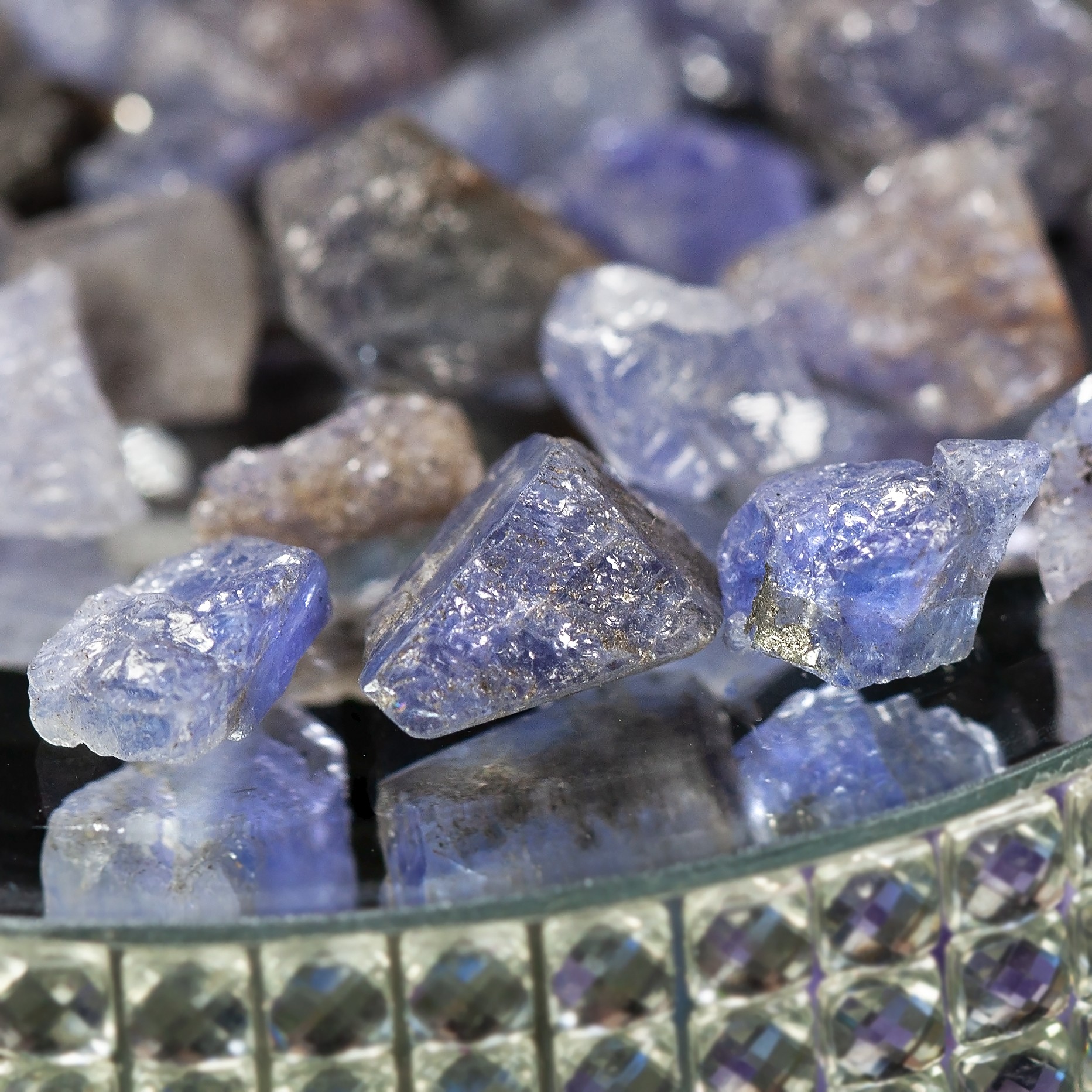Natural Tanzanite for spiritual protection and spirit guide communication