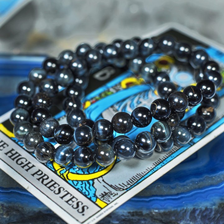 Blue Tiger's Eye Priestess Bracelets