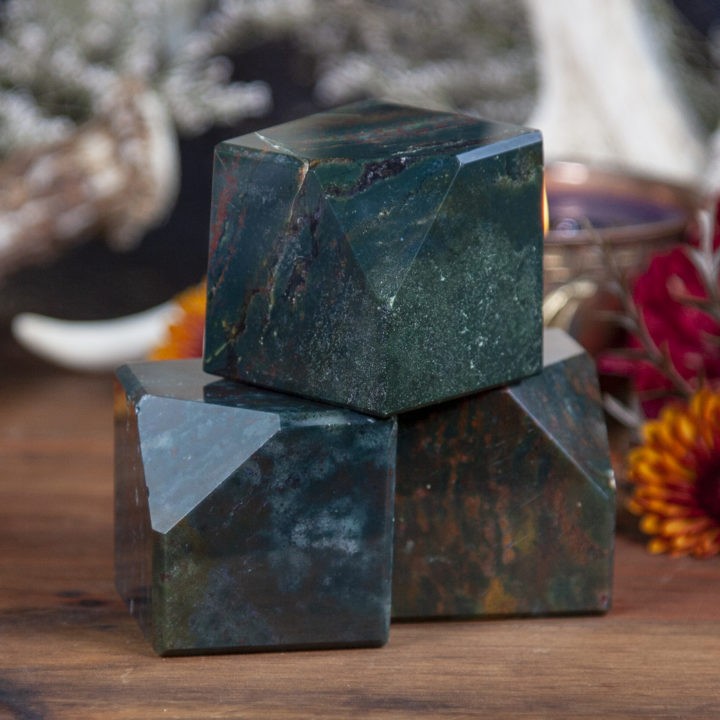 Healing and Stability Bloodstone Cubes