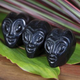 Black Obsidian Alien Skulls