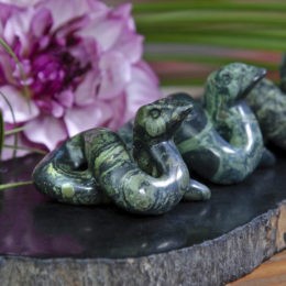Kambaba Jasper Snake Carvings