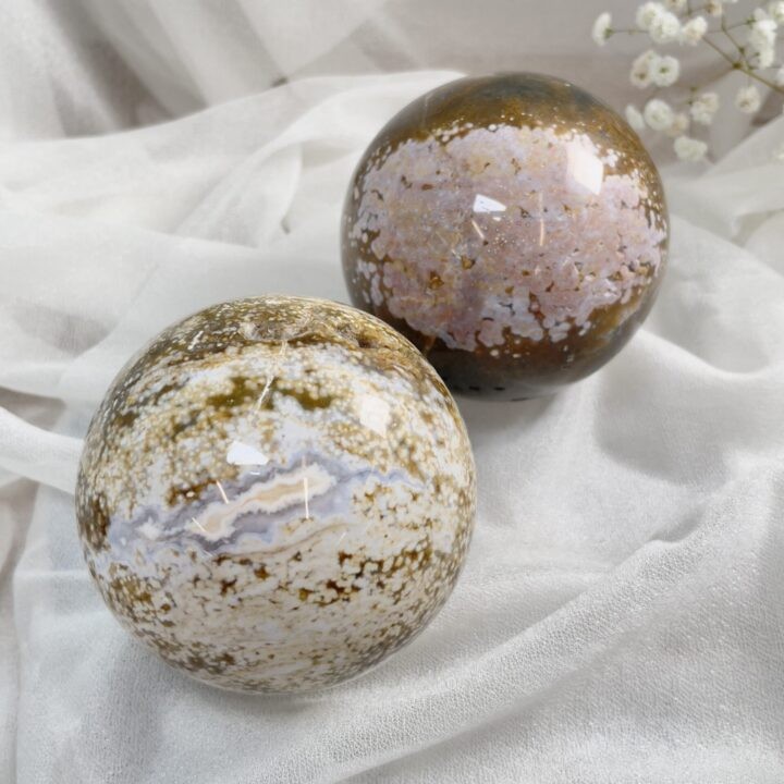 Ocean Jasper Happiness Sphere