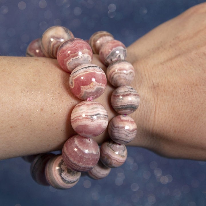 Rhodochrosite Bead Bracelets