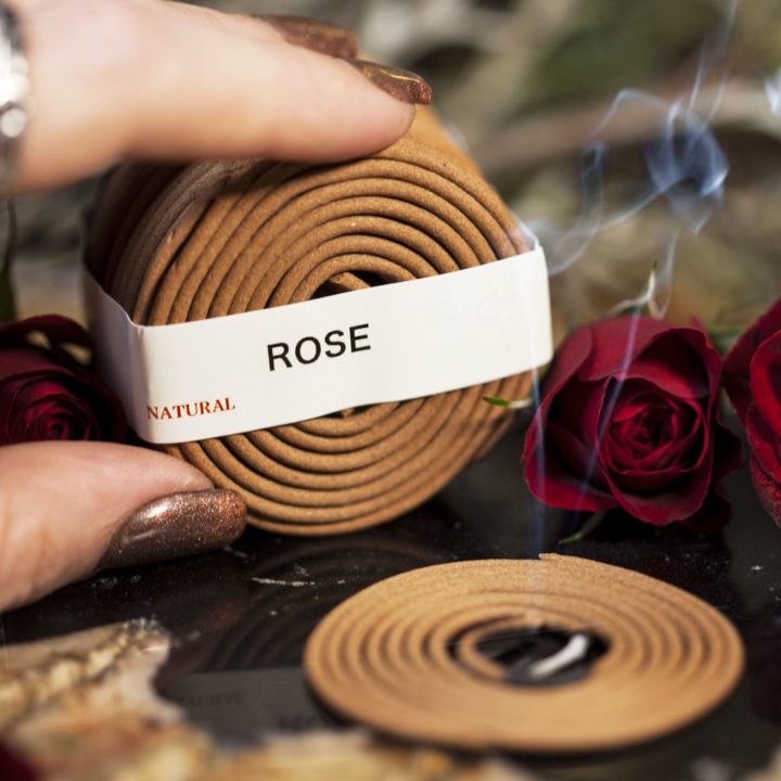 Rose Coil Incense